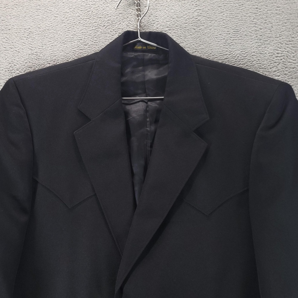 Circle S Sport Coat Mens 40S Black Western Blazer Jacket Wedding Cowboy 40 Short
